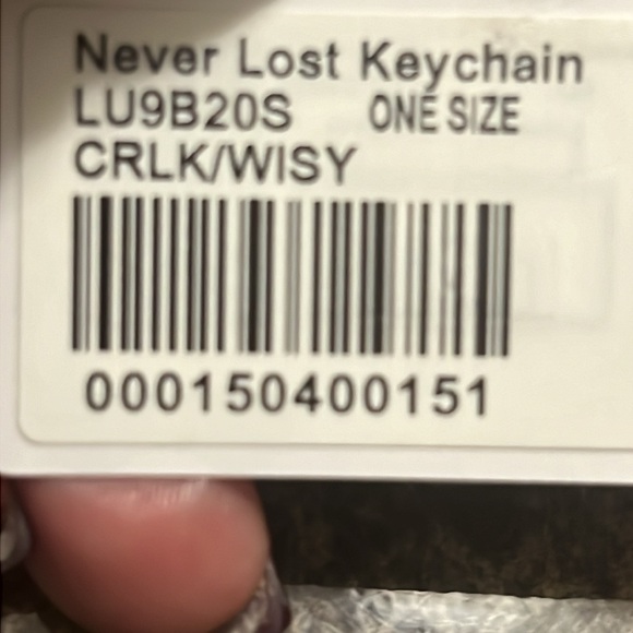 LULULEMON NEVER LOST KEYCHAIN ORANGE COLOR NWT - Picture 3 of 4